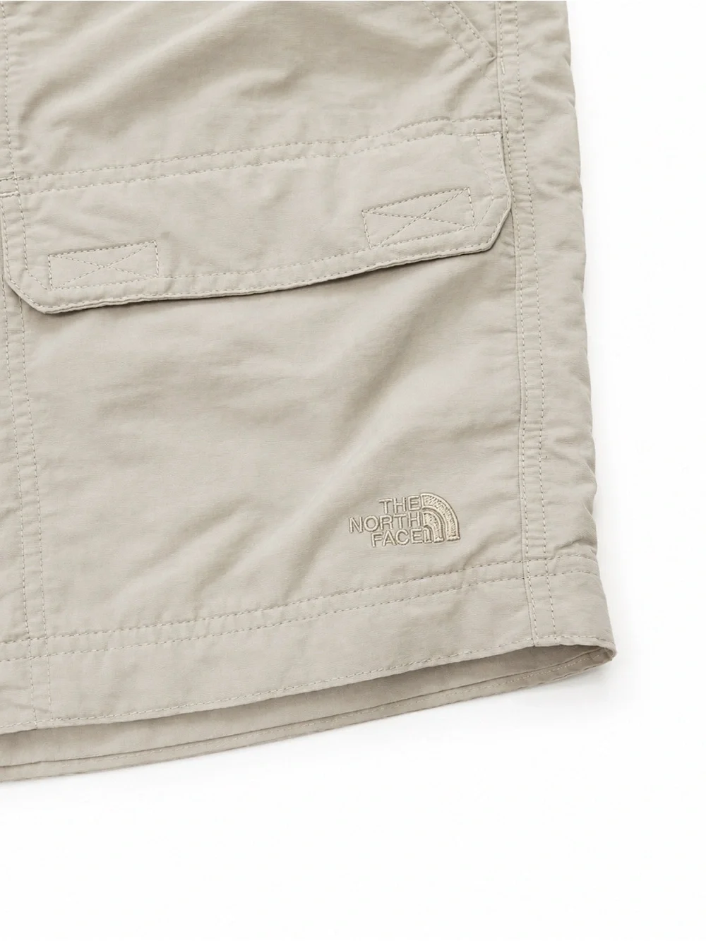 The North Face Men’s Beige Cargo Shorts with Buckle Waist